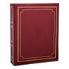 Arpan Deluxe Large Self Adhesive Ring Binder Magnetic Page Photo Album 40 Sheets/80 Sides (Red/Burgundy) view 1