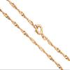16Inch Necklace Twisted Flat Curb Chain with Springring Clasp/Pack (3packs Bundle), Save $2 view 1