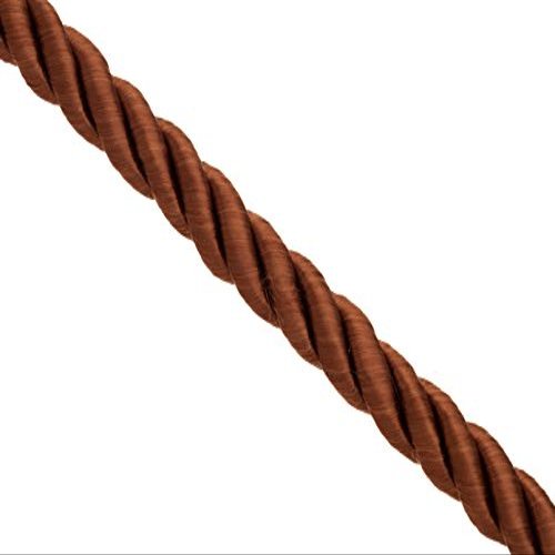 8mm Brown Satin Finished Braided Nylon Cord Sold per 1meter/Pack (3pack Bundle), Save $2