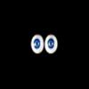 5mm Silver Blue 4pcs Glastic Realistic Doll Eyes Mini Made in Japan view 1