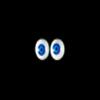 5.5mm Blue 4pcs Glastic Realistic Doll Eyes Mini Made in Japan view 1