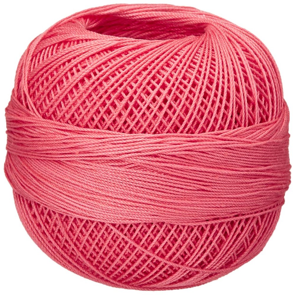 Handy Hands 210-Yard Lizbeth Cotton Thread, 25gm, Medium Salmon
