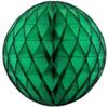 6-pack 5 Inch Dark Green Honeycomb Tissue Paper Balls view 2