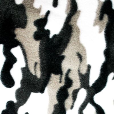 Black & White Army Camouflage Fleece Fabric, 60 Inches Wide Sold By The Yard (FB)