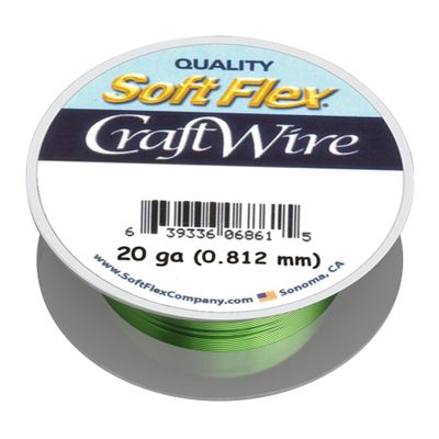 Soft Flex 20 Gauge Craft Wire 1 Spool in a Pack 30 Feet - Jewelry Wire with Tarnish Resistant