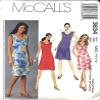 McCall's Sewing Pattern 3634 Misses Size 4-10 Bias Raised Waist Empire Sleeveless Summer Dresses view 1