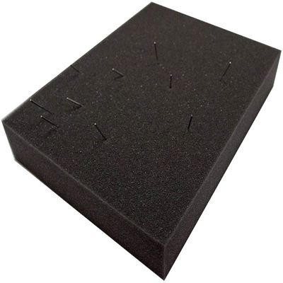 Mybecca Dense Foam Polyurethane Pad - 12" X 12" X 2", Charcoal