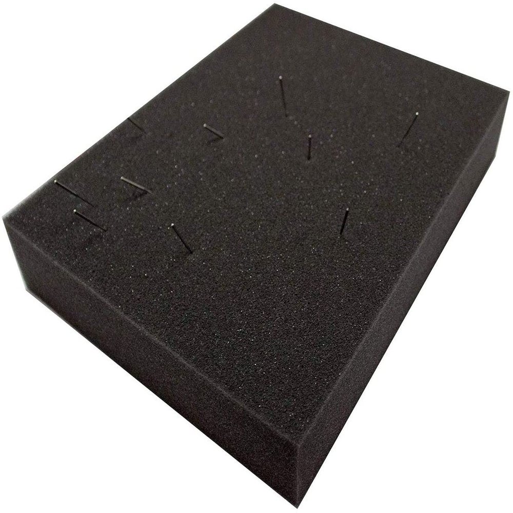 Mybecca Dense Foam Polyurethane Pad - 12" X 12" X 2", Charcoal