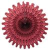 Devra Party 3-Pack 18 Inch Large Honeycomb Tissue Paper Fan (Maroon) view 1