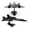 Postage Stamp USAF SR-71 Blackbird Die-Cast Metal Model 1:200 Scale Strategic Reconnaissance Aircraft Replica with Display Stand, Highly Detailed, 6.2 L x 3.2 Wingspan, Adult Collectible Ages 14+ view 1