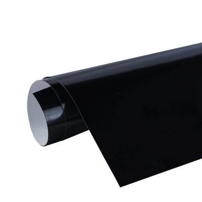24" x 20 ft Roll of glossy Black Repositionable Adhesive-Backed Vinyl for Craft Cutters, Punches and Vinyl Sign Cutters