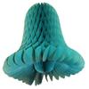 6-Pack 11 Inch Teal Green Honeycomb Tissue Paper Bell Decoration view 1