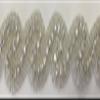 Max BLING Hot Fix - Iron On - Sew On AB Crystal Rhinestone Trim with Silver Beads - RT1571AV view 1