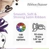 Ribbon Bazaar Double Faced Satin - Premium Gloss Finish - 100% Polyester Ribbon for Gift Wrapping, Crafts, Scrapbooking, Hair Bow, Decorating & More - 1/4" Dresden Blue 50yd Spool view 2