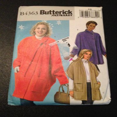 Butterick B4363 Sewing Pattern, Women's Wrap, Size KK (26W-28W-30W-32W)