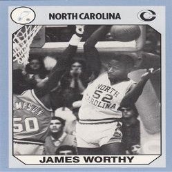 Autograph Warehouse James Worthy Basketball Card (North Carolina) 1990 Collegiate Collection No.152