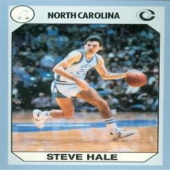 Sports Memorabilia Steve Hale Basketball Card (North Carolina) 1990 Collegiate Collection No.32