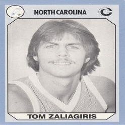 Autograph Warehouse Tom Zaliagiris Basketball Card (North Carolina) 1990 Collegiate Collection No.179