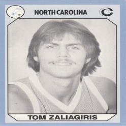 Autograph Warehouse Tom Zaliagiris Basketball Card (North Carolina) 1990 Collegiate Collection No.179