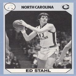Sports Memorabilia Ed Stahl Basketball Card (North Carolina) 1990 Collegiate Collection No.157
