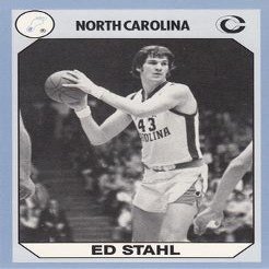 Sports Memorabilia Ed Stahl Basketball Card (North Carolina) 1990 Collegiate Collection No.157