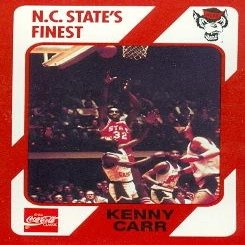 Autograph Warehouse Kenny Carr Basketball Card (N.C. North Carolina State) 1989 Collegiate Collection No.58
