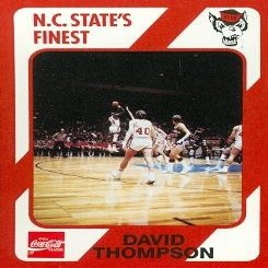 Autograph Warehouse David Thompson Basketball Card (N.C. North Carolina State) 1989 Collegiate Collection No.166