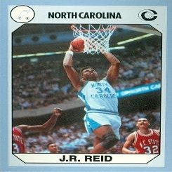 Autograph Warehouse J.R. Reid Basketball Card (North Carolina) 1990 Collegiate Collection No.63