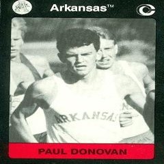 Autograph Warehouse Paul Donovan Trading Card (Arkansas) 1991 Collegiate Collection No.24 Cross Country