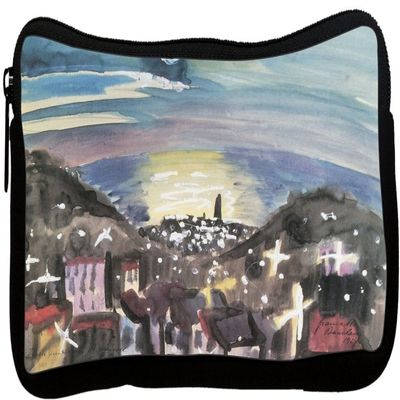 Rikki Knight Walter Gramatte Art Barcelona at Night Neoprene Pencil Case (dky-Neo-pc3152)