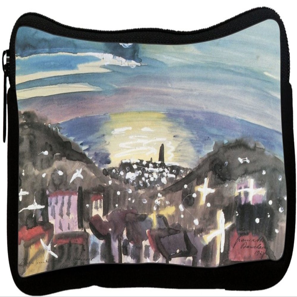 Rikki Knight Walter Gramatte Art Barcelona at Night Neoprene Pencil Case (dky-Neo-pc3152)