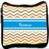 Rikki Knight Thomas Blue Chevron Name Neoprene Pencil Case (dky-Neo-pc5839) view 1