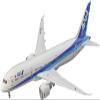 Hasegawa 1:200 ANA B787-9 Airliner Model Kit, Blue, Plastic, Highly Detailed, Full Colour Transfers, Teen, Unisex, 32 cm x 31 cm x 12 cm view 1