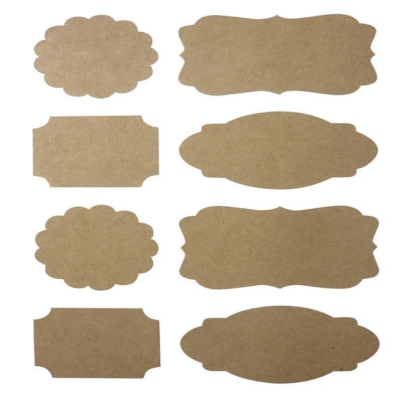 32 Kraft Stickers - Baroque