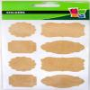 32 Kraft Stickers - Baroque view 2