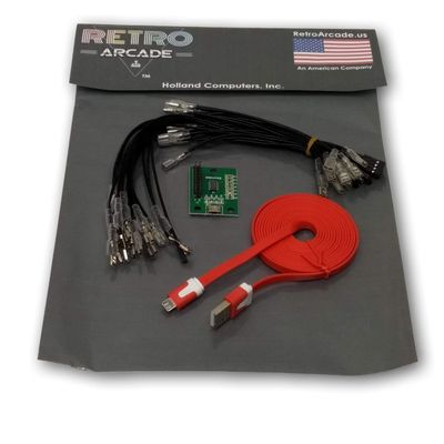RetroArcade.us Arcade Game Controller USB Interface PCB Kit for PC (MAME) PS3 to Mame - 1 Player Only Plus