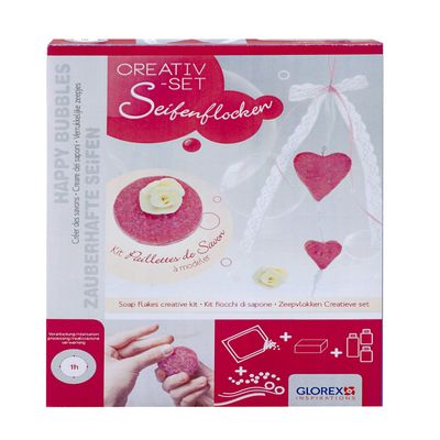Glorex GmbH Soap Fix Soap Flakes New Ivset Hearts