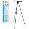 U.S. Art Supply 70" High Boardroom XL Black Aluminum Flip Chart Easel & Presentation Stand - Adjustable Floor/Tabletop, Portable Tripod, Holds 45 lbs, for Chart Paper, Poster Boards, & Pads view 1