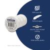 Beadalon Silk Thread Beading Thread | Bracelet String & Jewelry Cord for Beads | White | Size E 0.5 oz 600 ft view 2