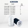 Beadalon Silk Thread Beading Thread | Bracelet String & Jewelry Cord for Beads | White | Size E 0.5 oz 600 ft view 4