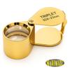 MAXIMIZE Gold Jeweler's Loupe | 10X Magnification | 21mm Triplet Lens | Swivel Case | Gold Plated view 4