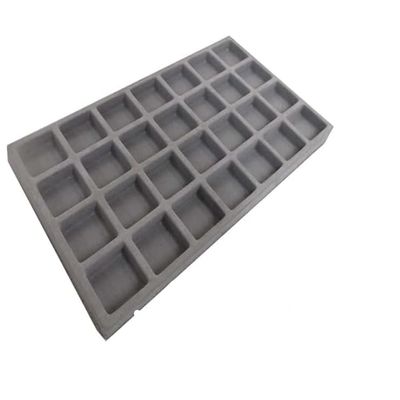 BIN BUDDY (2 Pack Grey Plastic Tray Insert | 28 Compartments | Durable & Organized | Multi-Purpose Storage Tray