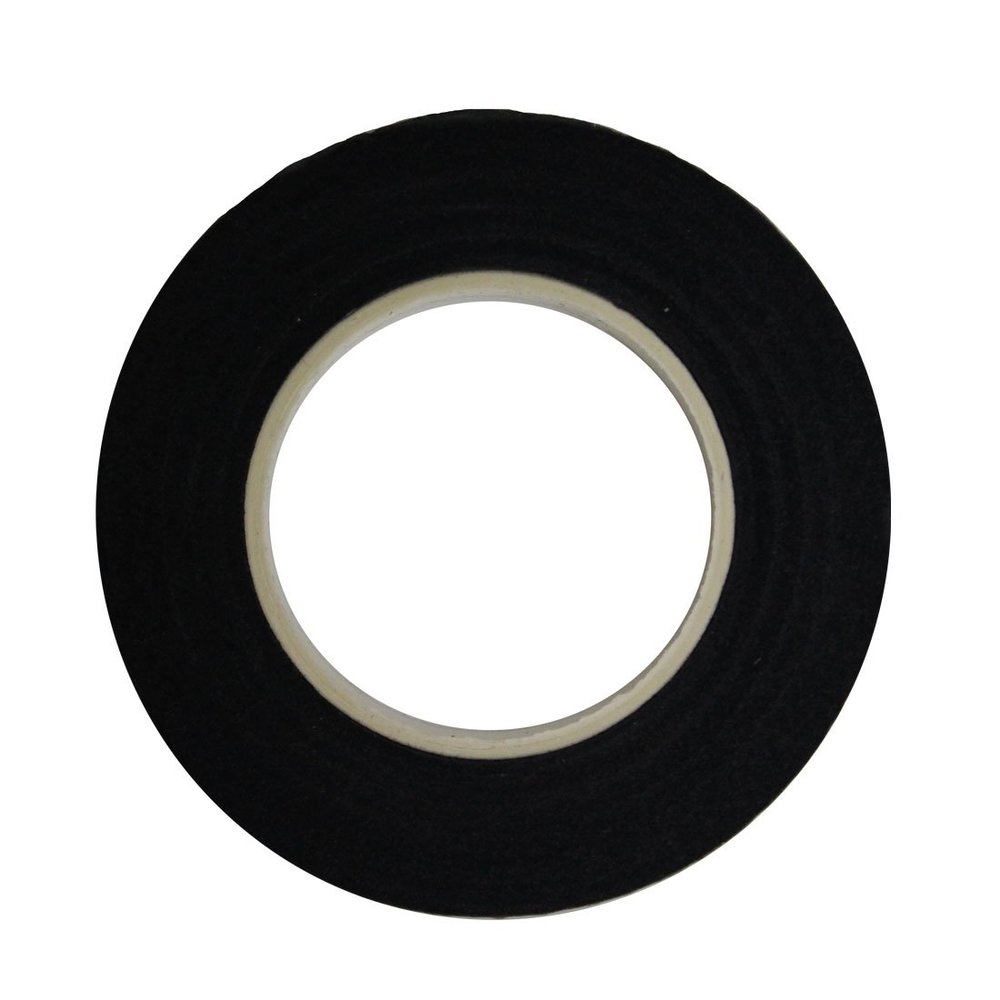 DECORA 1 roll 1/2-inch by 30 Yard Black Floral Tape for Bouquet Stem Wrap Floral Arranging Craft Projects Corsages, Wedding Bouquet