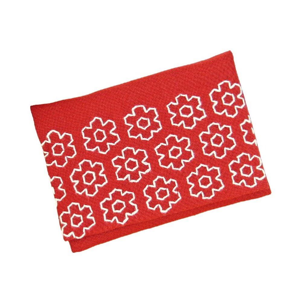 Olympus SK301 Thread Sashiko Kit, Tissue Case, Flower at First Sight