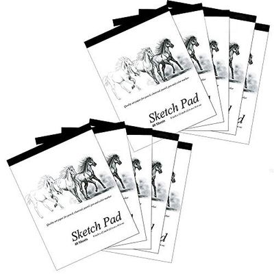 10 Set 9 x 12 inches 40 Sheets Premium Quality Sketch Book Paper Pad Art Drawing