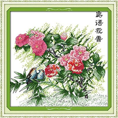 Happy Forever Cross Stitch Flowers, Flowers and Bird Song 3