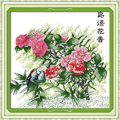Happy Forever Cross Stitch Flowers, Flowers and Bird Song 3