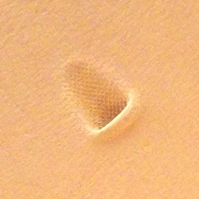 Hide Crafter Checkered Beveler Stamp PB012 3/16" x 1/8" Leather Carving