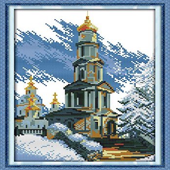 Happy Forever Cross Stitch Scenery, Sky City