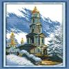 Happy Forever Cross Stitch Scenery, Sky City view 1